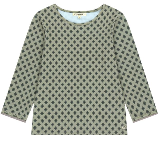 코이세이오 FLOWER CAPRI SLEEVE LIGHT KHAKI