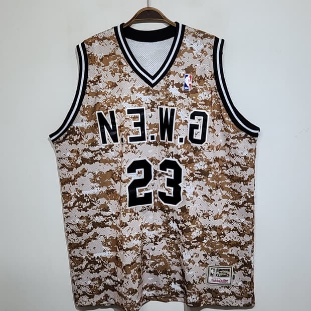 NBA 시카고불스 유니폼 카모패턴 빅사이즈 마이클조던 농구져지 