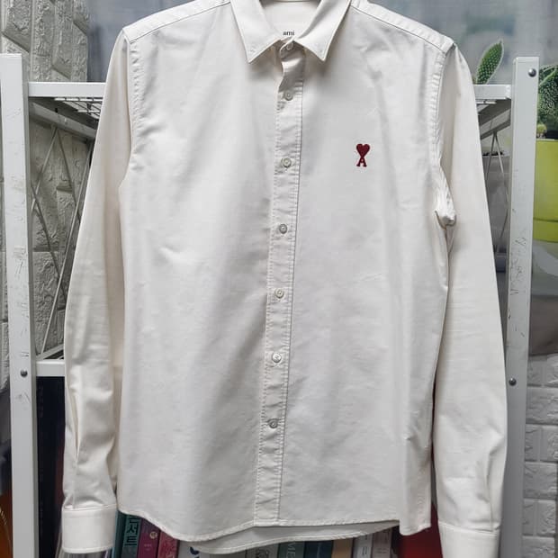 아미 남성셔츠 41/100 스몰하트 옥스퍼드 셔츠 MM46
