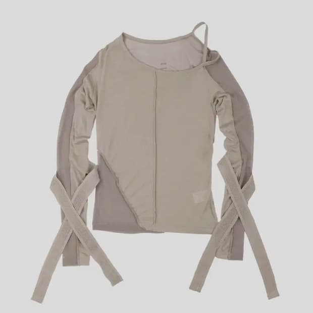 오호스 밴디지 매쉬 티 Bandage Mesh T-shirt