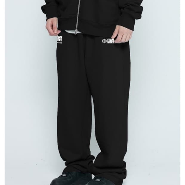 플라스틱프로덕트 스웻팬츠 블랙 1