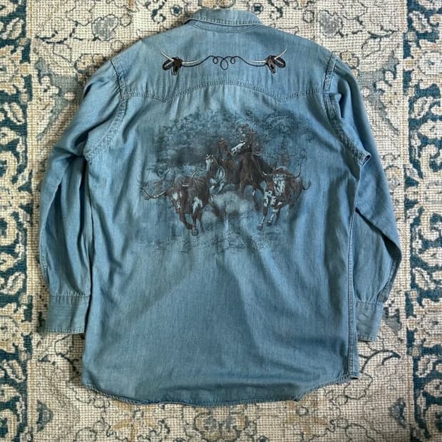 American Vintage
90's western denim shir