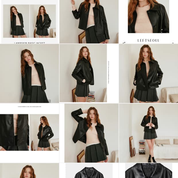 레프트서울 2024 램스킨 자켓