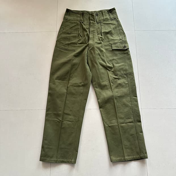 50s 벨기에군 RAKA 밀리터리 코튼 팬츠 (4E/30-31)