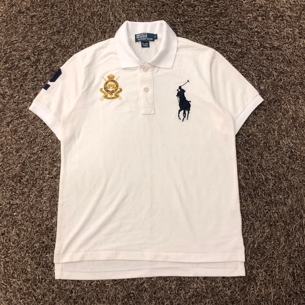 폴로 랄프로렌 빅포니 치프키프 화이트 PK 카라 반팔 티셔츠