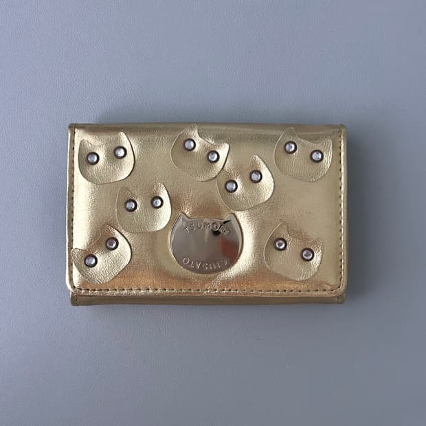 츠모리치사토 고양이 카드지갑