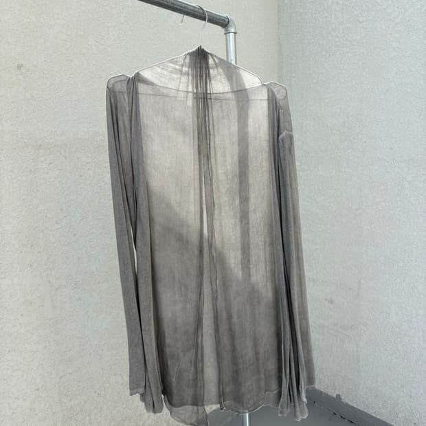 21 grey see-through cardigan