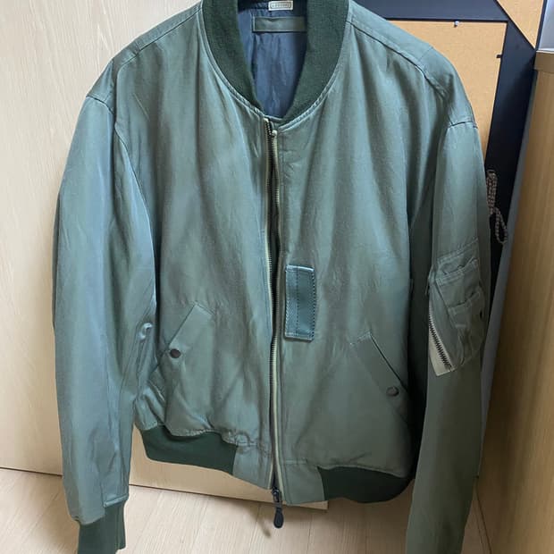 아프레쎄 에크루 별주 빈티지 실크 ma-1 3사이즈