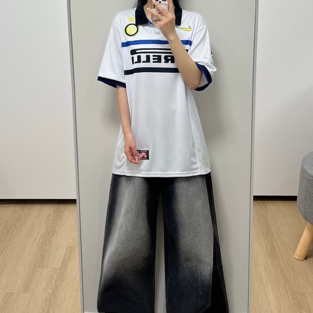 나이키 인터밀란 98-99 레트로 어웨이 올드 반팔 유니폼