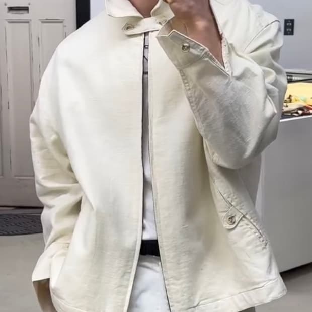빈티지 린넨자켓 