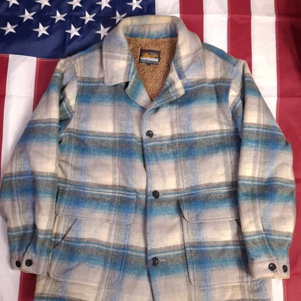 오리지날 일본판 Maceye 체크 울 자켓