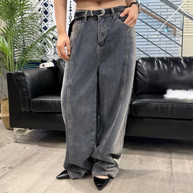 Vintage 와이드 팬츠
