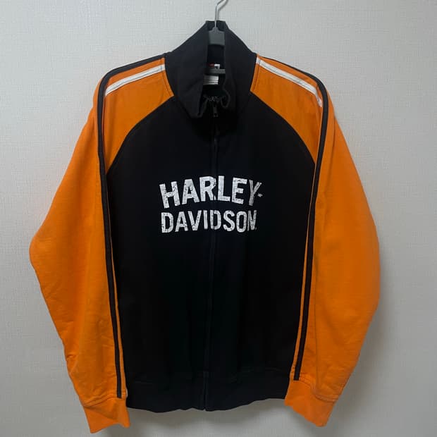 harley davidson zip-up jersey