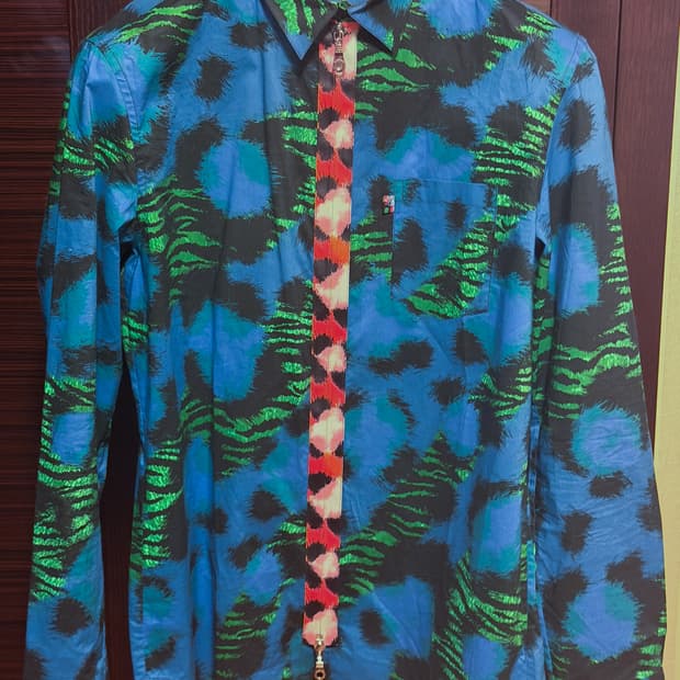 [남성]겐조 h&m 콜라보 패턴 셔츠