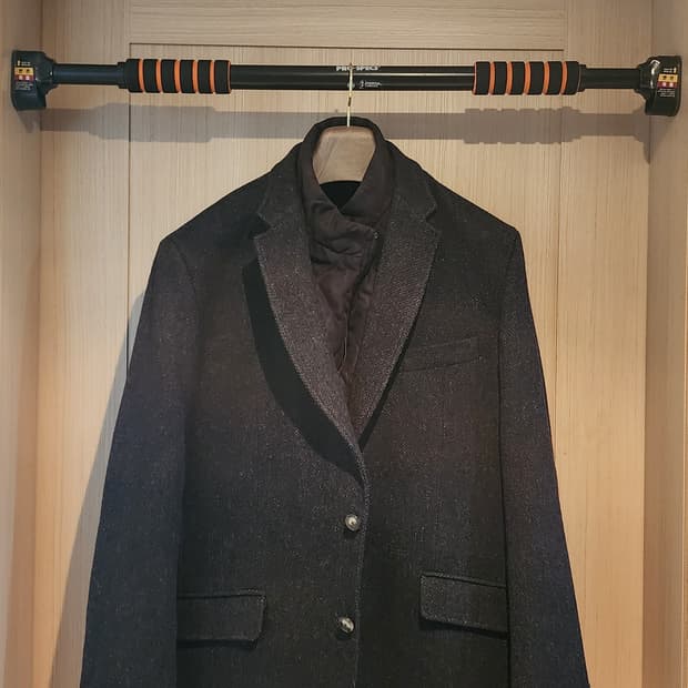 브라운 모직 트위드자켓 XL