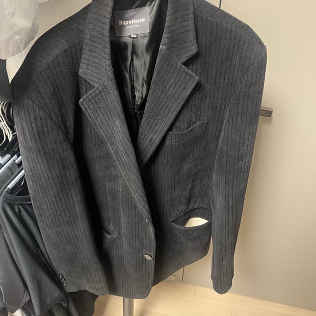 빈티지 스트라이프 블레이저