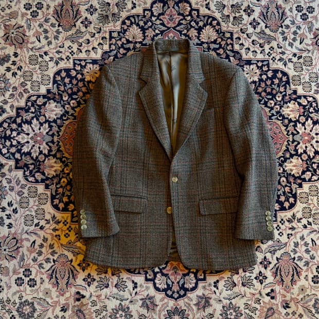 버버리 건클럽체크 트위드 자켓 100