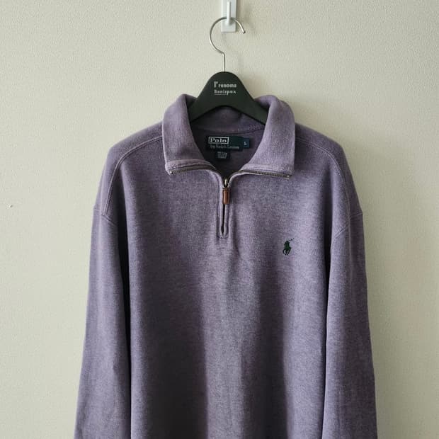 폴로 랄프로렌 하프집업 퍼플 L