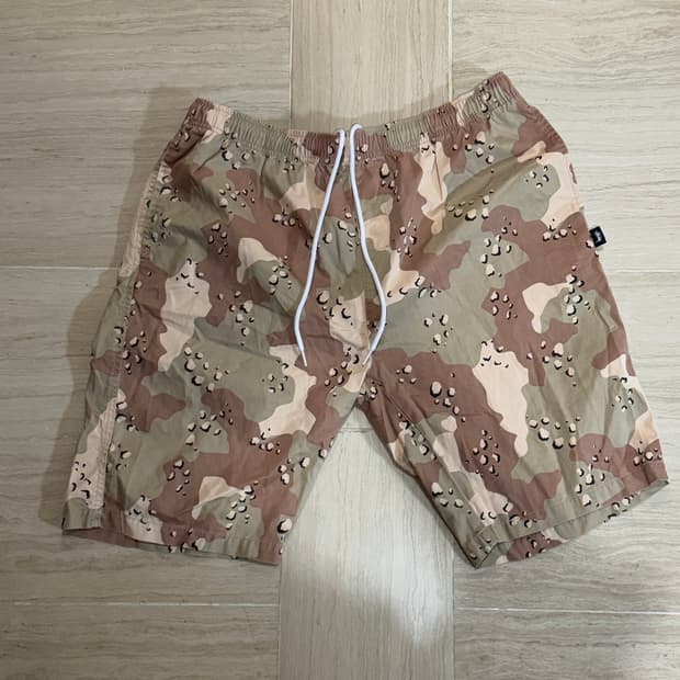 스투시 초코칩카모 반바지