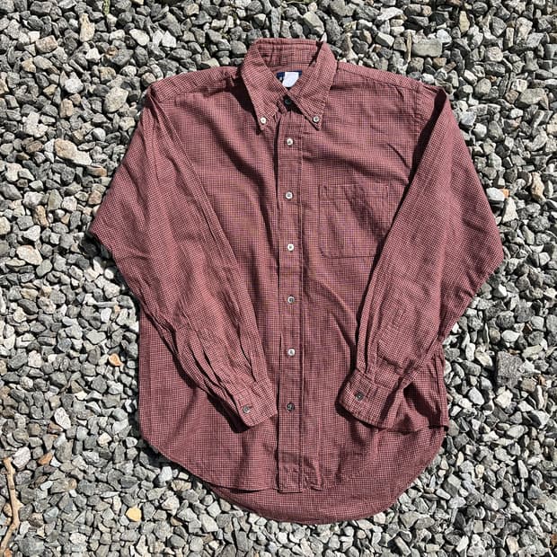 BEAMS 깅엄체크 셔츠 (실측확인)