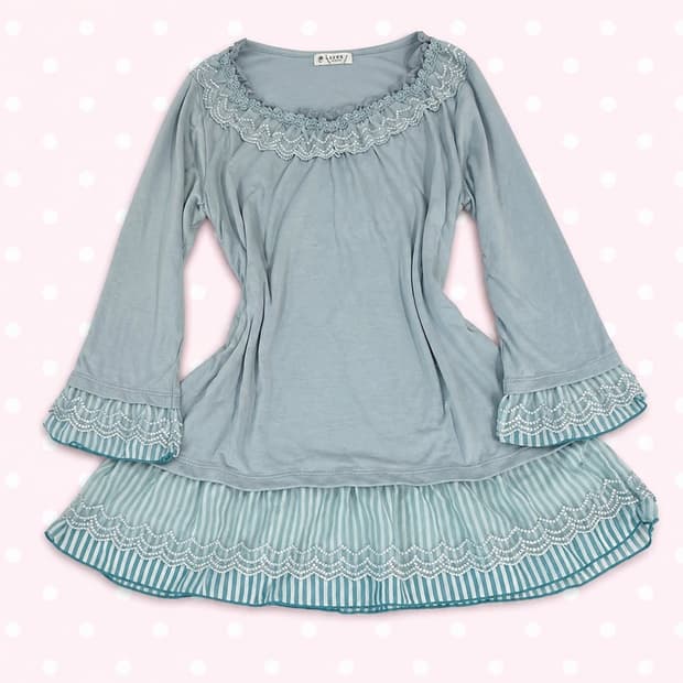 Axes femme 엑시즈팜 민트 긴팔 튜닉