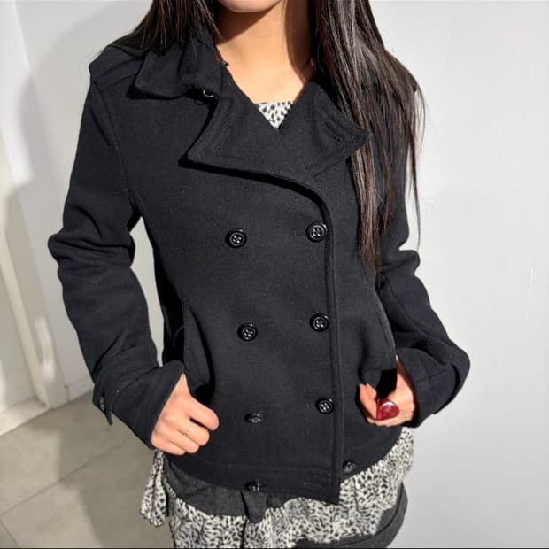 Men's Bigi 더블 코트 울 자켓