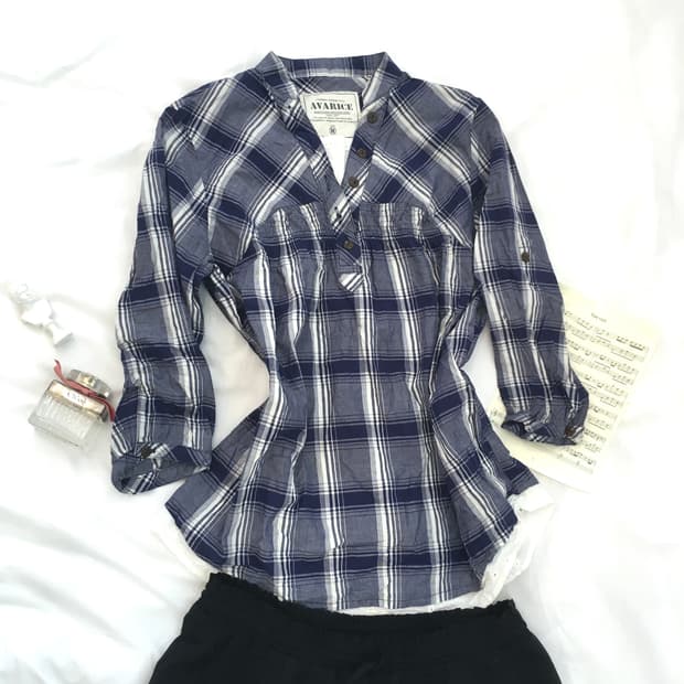 jpn vintage mori check lace shirts