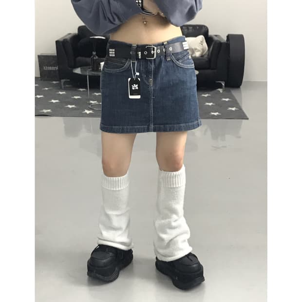 Vintage Denim Mini Skirts
