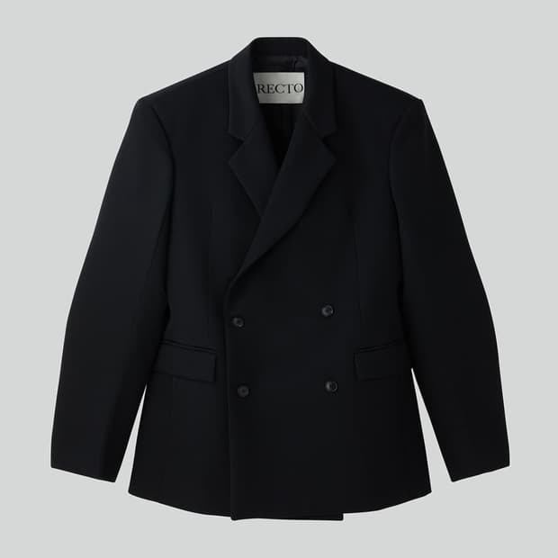 [새상품] 24FW 렉토 듄 아워글래스 울 블랜드 자켓 블랙