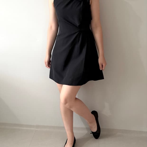 Cynthia Rowley BLACK LOVELY DRESS 하객룩