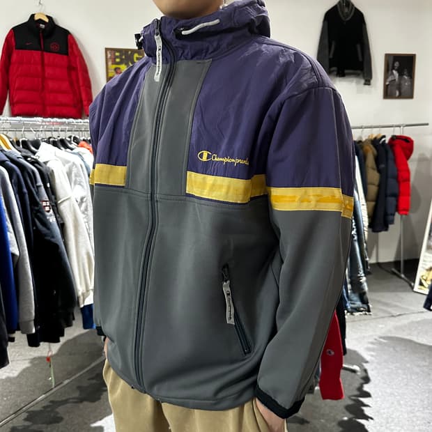 챔피온 일본판 올드스쿨 바람막이 자켓