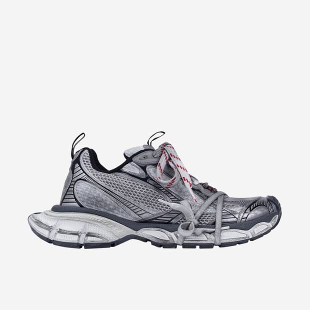 (42) 발렌시아가 3XL 스니커즈 그레이 화이트 레드