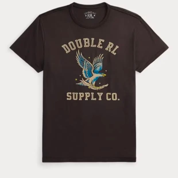 rrl 가먼트다이 티셔츠