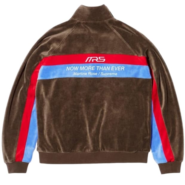 슈프림 마틴로즈 벨루어 트랙 자켓 브라운