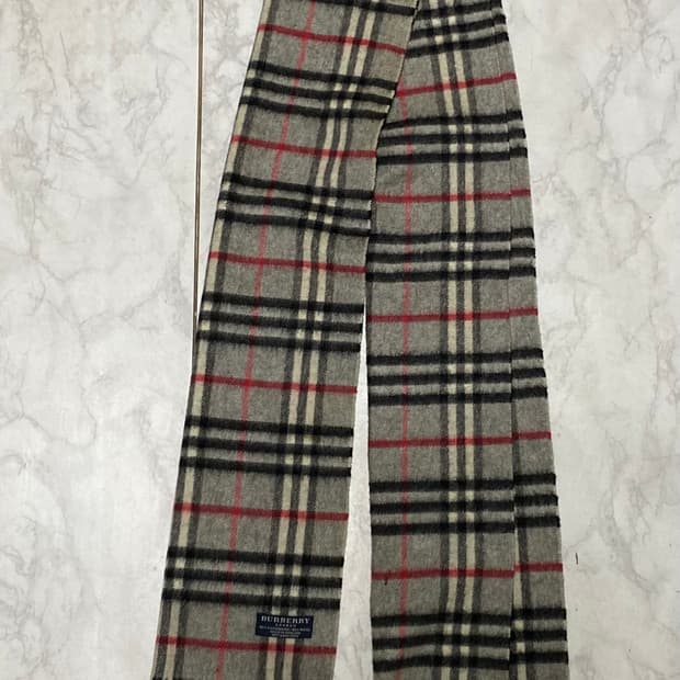 버버리 캐시미어50 울 50 롱 목도리