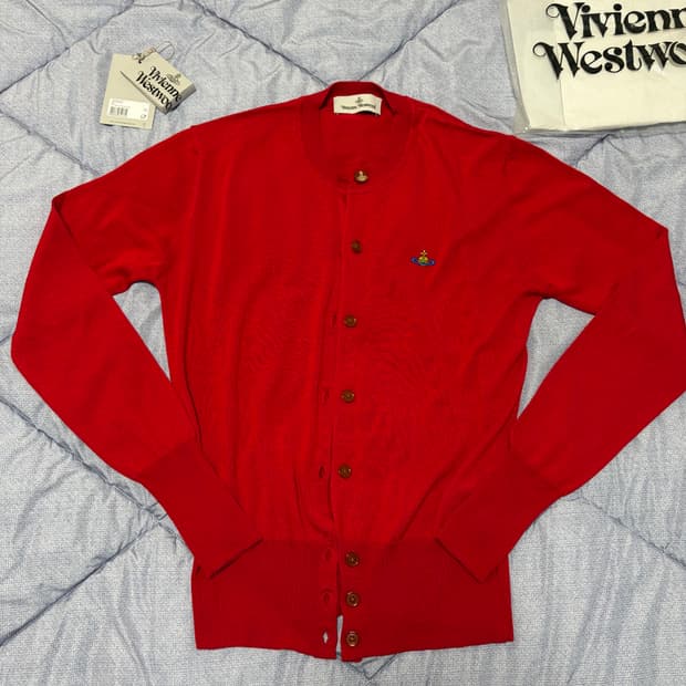 비비안웨스트우드 베아 가디건 레드(L) 판매 합니다