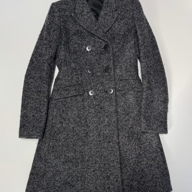 여성 띠어리 Theory 모헤어 고급 더블 코트 S