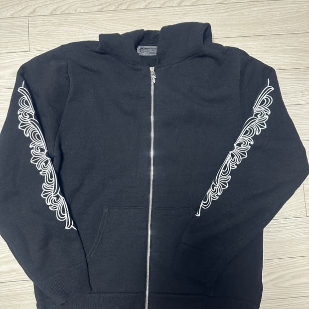 새상품)크롬하츠 캐시미어 플로랄 후드집업