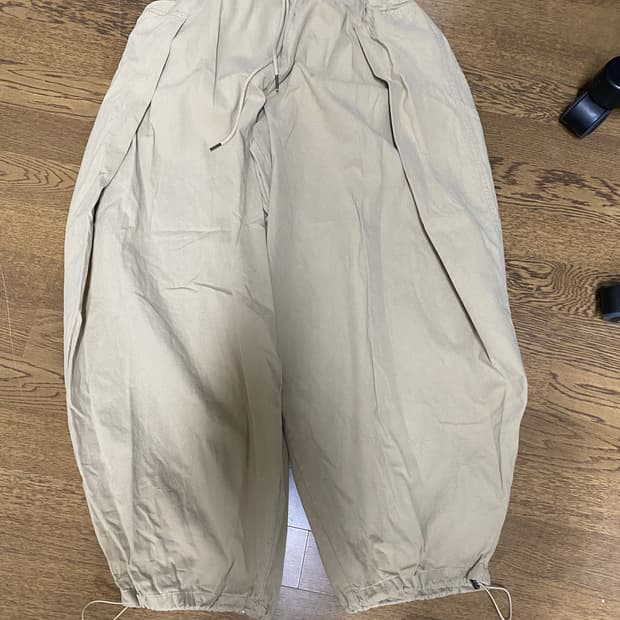 가더 벌룬핏 팬츠 베이지 (보세) os