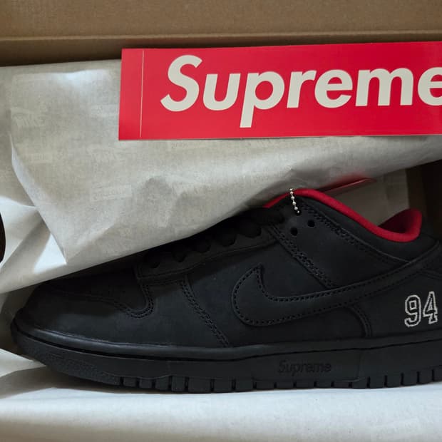 [245]나이키 슈프림 SB 덩크 로우 블랙