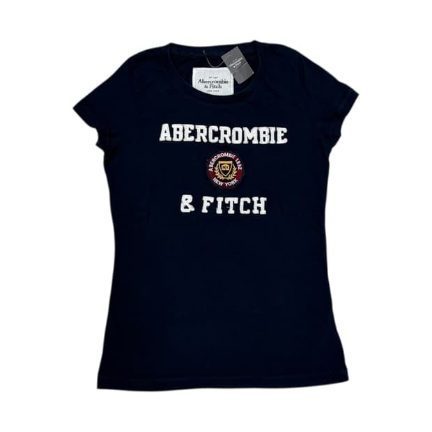 아베크롬비 Y2K 딱붙핏 반팔 네이비 M
