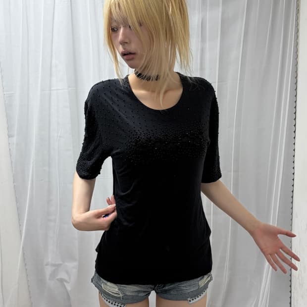 [BIANCO Made in Italy]Black Pearl Sleeve