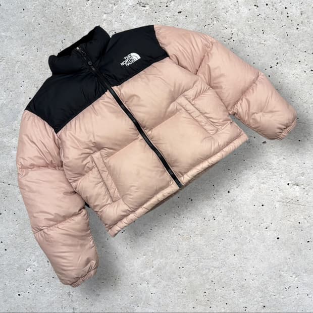 [160] 노스페이스 걸즈 1996 눕시 핑크 숏패딩 B639
