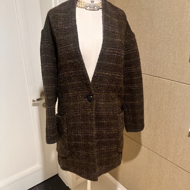 이자벨 마랑 에뚜왈 남녀공용 체크 코트