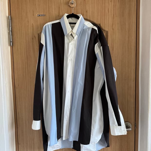 루달튼 스트라이프 오버셔츠