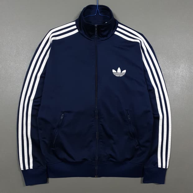 M) 아디다스 희귀 유로파 파이어버드 트랙탑 져지 자켓 네이비 95