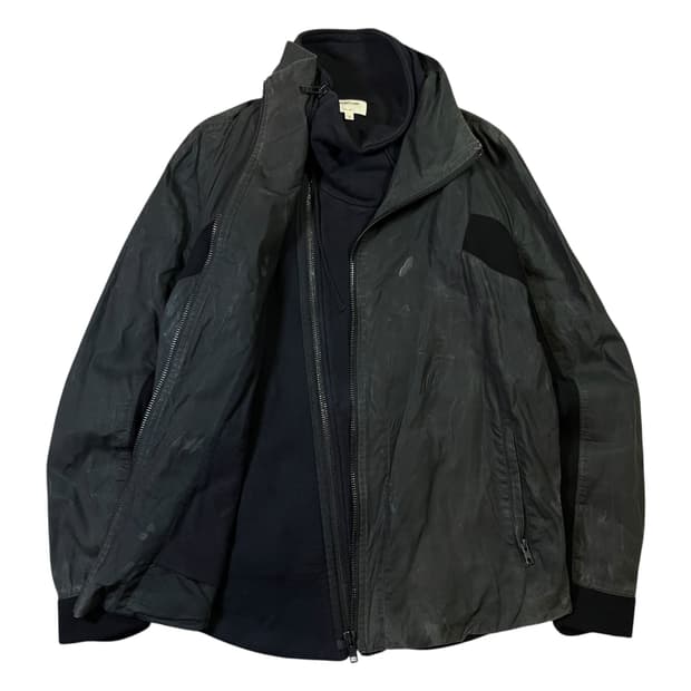 HELMUT LANG 헬무트 랭 더블 하이넥 집업 자켓