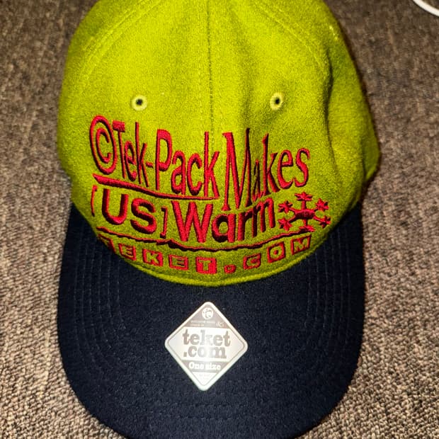 TEKET 그래픽 캡 라임/네이비