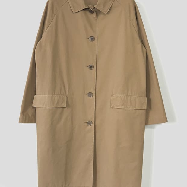 아스페시 싱글 코튼 롱 자켓