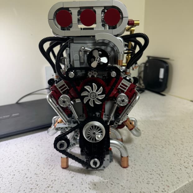 이키 Y15001 테크닉 V8 머스탱 엔진 호환블럭